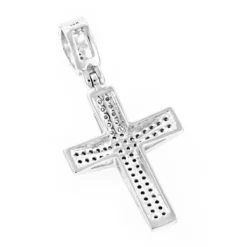 Small Diamond Cross Pendant 0.30ct 10K White Gold 10 Small Diamond Cross Pendant 0.30ct 10K White Gold -Outlet Bijou Lush Store small diamond cross pendant 030ct 10k gold p 49526 backwh