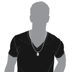 Small Diamond Dog Tag Pendant 1.75ct Fully Iced Out 10K White Gold By Luxurman -Outlet Bijou Lush Store small diamond dog tag pendant 175ct fully iced out 14k gold by luxurman bodwh