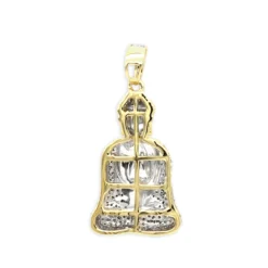 10K White Gold Real Diamond Buddha Pendant 1/2ct By Luxurman -Outlet Bijou Lush Store solid 10k gold diamond buddha pendant 12ct by luxurman backye