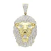10K Yellow Gold Lion Head Pendant With Diamonds For Men 1.2ct -Outlet Bijou Lush Store solid 10k gold lion head pendant with diamonds for men 12ct mainye