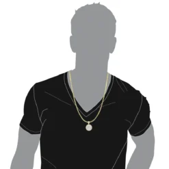 10K Yellow Gold Real Diamond Crown Pendant For Men Iced Out Round Medallion -Outlet Bijou Lush Store solid 10k gold real diamond crown pendant for men iced out round medallion bodye