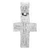 10K White Gold Small Diamond Cross Pendant For Men And Women 0.3ct -Outlet Bijou Lush Store solid 10k gold small diamond cross pendant for men and women 0 3ct wh
