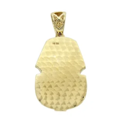 14K Yellow Gold Egyptian Pharaoh Head Enamel Diamond Pendant For Men 2.38ct -Outlet Bijou Lush Store solid 14k gold egyptian pharaoh head enamel diamond pendant for men 238ct backye