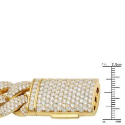 Solid 14K Yellow Gold Miami Cuban Link Chain VS Diamond Bracelet For Men 16mm Wide -Outlet Bijou Lush Store solid 14k gold miami cuban link chain bracelet for men vs diamonds 16mm wide 803197 rulerye