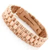 Solid 18K Rose Gold Men's Bracelet Rolex Style