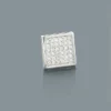 Square Shaped Men's Diamond Stud Earring 0.21ct 10K White Gold -Outlet Bijou Lush Store square shaped mens diamond stud earring 021ct 14k gold p 46692