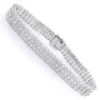 Sterling Silver 3 Row Diamond Bracelet 0.5ct -Outlet Bijou Lush Store sterling silver 3 row diamond bracelet 05ct 1