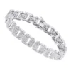 Sterling Silver Men's Diamond Bracelet 0.84ct