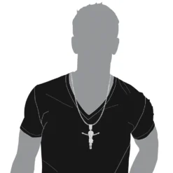 Real Sterling Silver Diamond Jesus Crucifix Pendant 0.6ct 7 Real Sterling Silver Diamond Jesus Crucifix Pendant 0.6ct -Outlet Bijou Lush Store sterling silver diamond jesus crucifix pendant 07ct bodwh