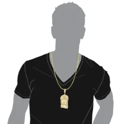 Sterling Silver Diamond Jesus Face Pendant 0.84ct Gold Plated -Outlet Bijou Lush Store sterling silver diamond jesus face pendant 175ct gold plated p 49379 bodye