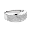 Sterling Silver Men's Diamond Wedding Band 0.32ct -Outlet Bijou Lush Store sterling silver mens diamond wedding band 027ct p 47881