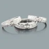 Sterling Silver Trio Diamond Ring Set 0.17ct -Outlet Bijou Lush Store sterling silver trio diamond ring set 017ct 1