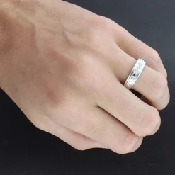 Sterling Silver Trio Diamond Ring Set 0.17ct -Outlet Bijou Lush Store sterling silver trio diamond ring set 017ct 4