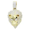 Unique 10K Yellow Gold Lion Head Diamond Pendant For Men 0.9ct By Luxurman -Outlet Bijou Lush Store unique 10k gold lion head diamond pendant for men 09ct by luxurman mainye