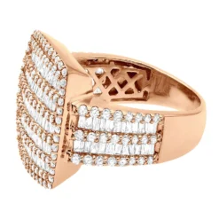 Unique 4 Carat Mens Diamond Ring 14K Yellow Gold Statement & Pinky Rings Collection -Outlet Bijou Lush Store unique 4 carat mens diamond ring 14k gold statement pinky rings collection 803253 backro