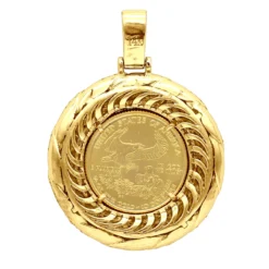 Unique 14K Rose Gold Liberty Coin Diamond Pendant For Men Medallion 3.1ct. -Outlet Bijou Lush Store unique gold liberty coin diamond pendant for men medallion 31ct 804046 backye