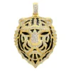 Unique Men's Diamond Tiger Pendant 14K Yellow Gold With Black Enamel 4ct 2 Unique Men's Diamond Tiger Pendant 14K Yellow Gold With Black Enamel 4ct -Outlet Bijou Lush Store unique jewelry mens diamond tiger pendant 14k gold with black enamel 4ct mainye