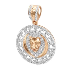 Unique Luxurman 10K Yellow Gold Lion Head Diamond Pendant For Men Medallion 0.9ct -Outlet Bijou Lush Store unique luxurman 10k gold lion head diamond pendant for men medallion 09ct ro