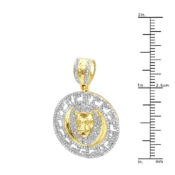Unique Luxurman 10K Yellow Gold Lion Head Diamond Pendant For Men Medallion 0.9ct -Outlet Bijou Lush Store unique luxurman 10k gold lion head diamond pendant for men medallion 09ct rulerye