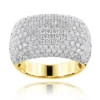 Unique Massive Diamond Ring For Men 7.05ct 14K Yellow Gold 2 Unique Massive Diamond Ring For Men 7.05ct 14K Yellow Gold -Outlet Bijou Lush Store unique massive diamond ring 705ct 14k gold ye