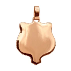 Unique 10K Yellow Gold Men's Custom Enamel & Diamond Tiger Pendant 1.75CT -Outlet Bijou Lush Store unique solid 10k gold tiger pendant diamonds enamel 175ct mens custom jewelry 407123 backro