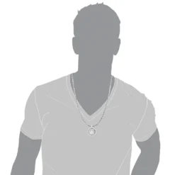 Versace Style Medusa Head Diamond Pendant Medallion 0.52ct 10K White Gold -Outlet Bijou Lush Store versace style medusa head diamond pendant medallion 052ct 10k gold 3