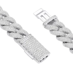 Heavy 14K Yellow Gold VS Diamond Cuban Link Chain Necklace For Men 43ct 16mm Wide -Outlet Bijou Lush Store vs diamond cuban link chain necklace for men in 14k gold 43 carats 803196 backwh