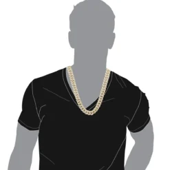 Heavy 14K Yellow Gold VS Diamond Cuban Link Chain Necklace For Men 43ct 16mm Wide -Outlet Bijou Lush Store vs diamond cuban link chain necklace for men in 14k gold 43 carats 803196 bodye