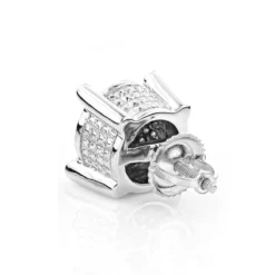 White And Yellow Diamond Earring 0.2ct Single Men's Stud -Outlet Bijou Lush Store white and yellow diamond earring 025ct single mens stud 2