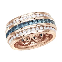 White Blue Diamond Eternity Ring 2.84ct 14K White Gold -Outlet Bijou Lush Store white blue diamond eternity ring 264ct 14k gold p 49489 ro