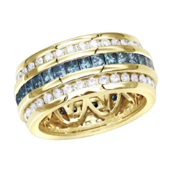 White Blue Diamond Eternity Ring 2.84ct 14K White Gold -Outlet Bijou Lush Store white blue diamond eternity ring 264ct 14k gold p 49489 ye