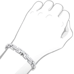 14K Yellow Gold Men's Diamond Bracelet 1.95ct -Outlet Bijou Lush Store white gold diamond bracelets collection piece 195ct p 7000 bodwh