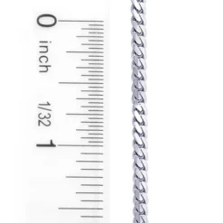 14K White Gold Miami Cuban Link Curb Chain Bracelet 3mm 7.5-9in 5 14K White Gold Miami Cuban Link Curb Chain Bracelet 3mm 7.5-9in -Outlet Bijou Lush Store white gold miami cuban link curb chain bracelet 14k 3mm 75 9in 2