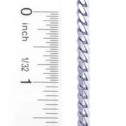 Outlet Bijou Lush Store -Outlet Bijou Lush Store white gold miami cuban link curb chain bracelet 14k 4mm 75 9in 2