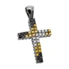 White Yellow Black Diamond Cross Pendant 1.45ct 10K Black Plated Gold -Outlet Bijou Lush Store white yellow black diamond cross pendant 145ct 10k p 42700.jpg