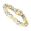 14K Yellow Gold Diamond Men's Bracelet 1.95ct 1 14K Yellow Gold Diamond Men's Bracelet 1.95ct -Outlet Bijou Lush Store white yellow gold diamond mens bracelet 195ct ye