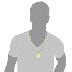 Yellow Gold Plated Diamond Jesus Head Pendant In Sterling Silver 1ct -Outlet Bijou Lush Store yellow gold plated diamond jesus head pendant in sterling silver 1ct bod