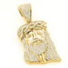 Yellow Gold Plated Diamond Jesus Head Pendant In Sterling Silver 1ct -Outlet Bijou Lush Store yellow gold plated diamond jesus head pendant in sterling silver 1ct main